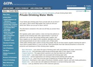 Private Drinking Water Well Consumer Information