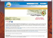 Environment Department Food Program