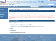 This query module is a part of the Indicator-Based Information System and provides the ability to query incidents, deaths, length of stays, and number of intensive care unit days.