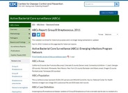 Group B Streptococcus Report 2011