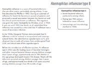 Haemophilus influenzae Type B Information