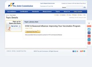 H1N1 & Seasonal Influenza: Improving Your Vaccination Program