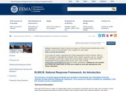National Response Framework, an Introduction