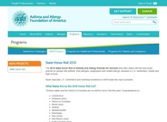 State Honor Roll of Asthma and Allergy Policies for Schools