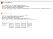 Enable Javascript in Mozilla Firefox Browser
