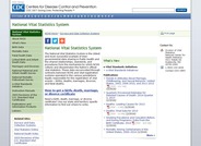 National Vital Statistics System